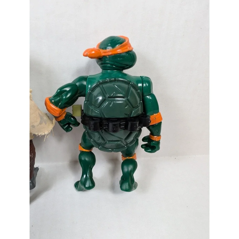 READ Vintage TMNT Figure lot of 3 Movie Master Splinter Michelangelo x2